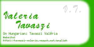 valeria tavaszi business card